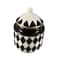 Black & White Diamond Ceramic Canister by Ashland®
